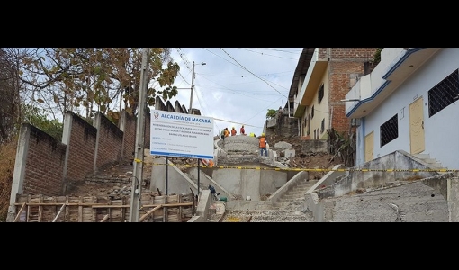 Se regenera escalinata del Barrio Velasco Ibarra